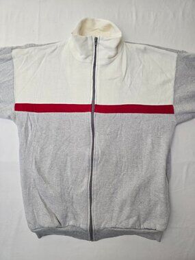 mpulse Vintage Track Jacket – Red, White & Gray – Size M
